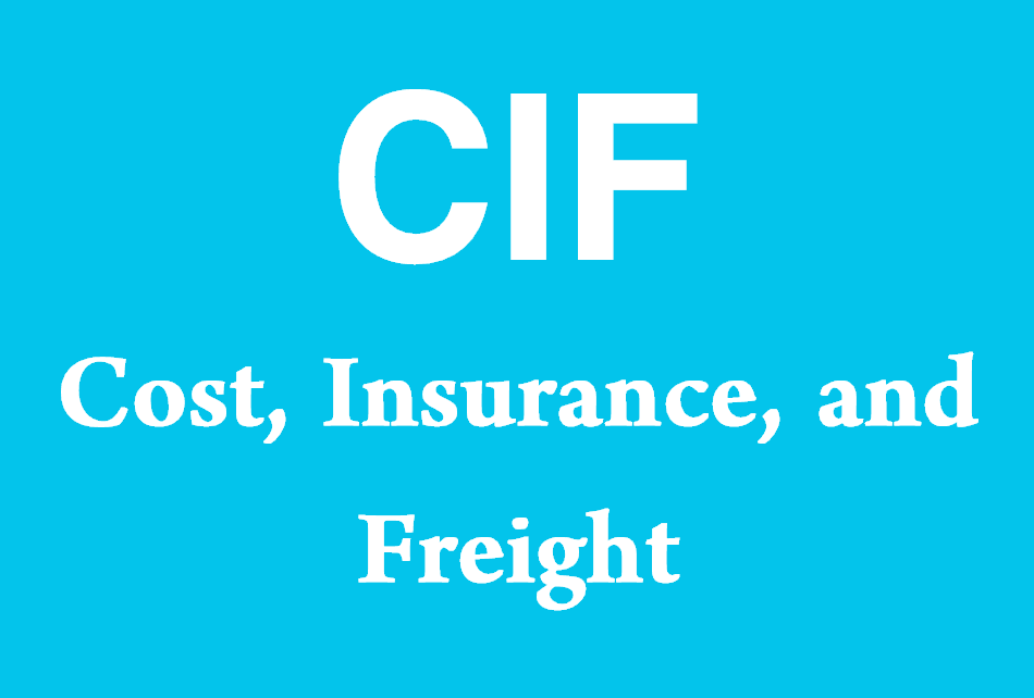 CIF - Gastos, Seguro, at Freight